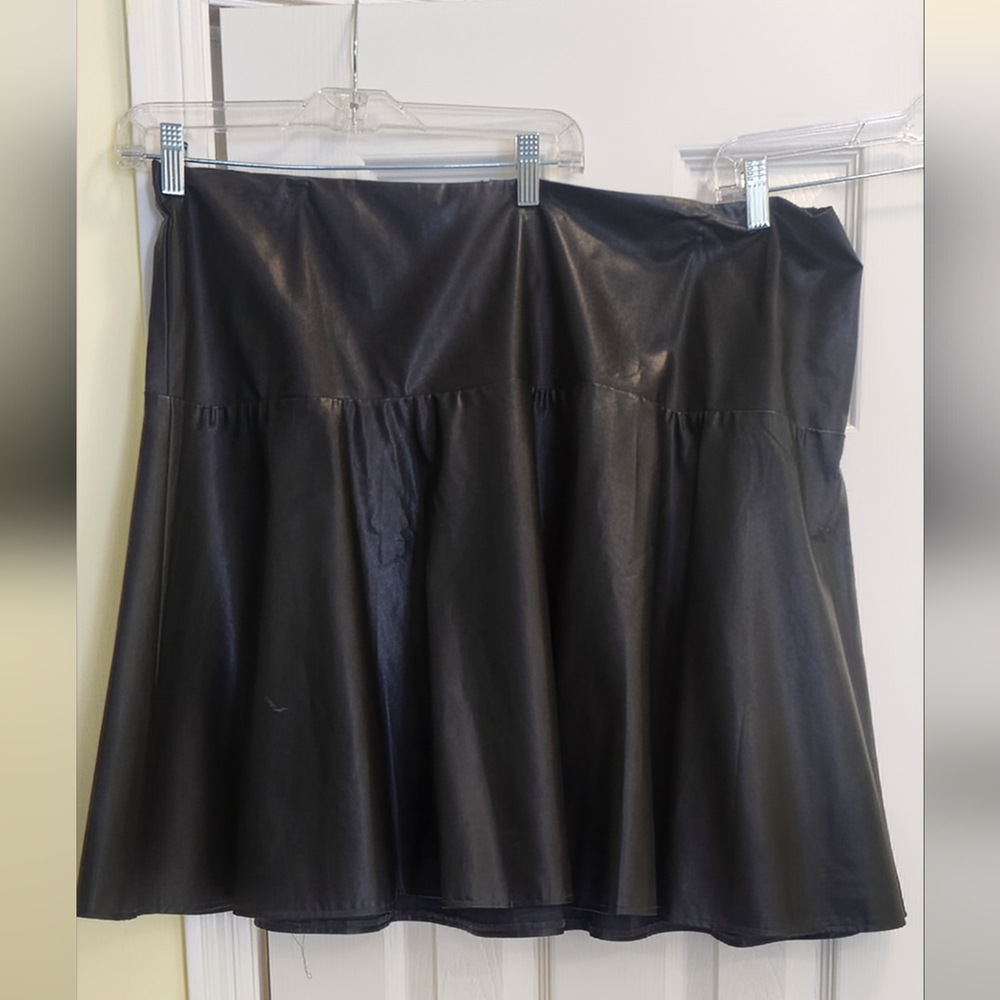 Faux Leather Skirt